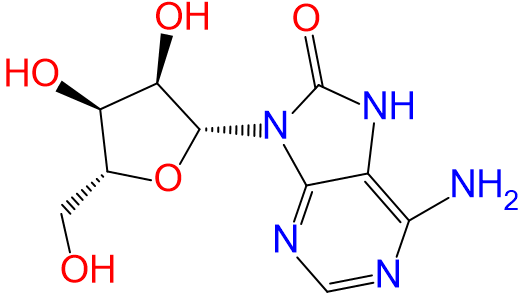 1833057161036025856-TheStructureof8-hydroxyadenosine.png