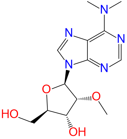 1833389850108743680-TheStructureofN6,N6,2'-O-trimethyladenosine.png