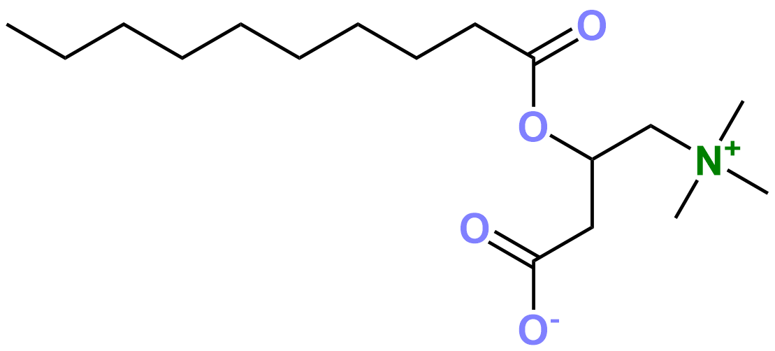 1833344704004608000-TheStructureofDecanoylcarnitine.png