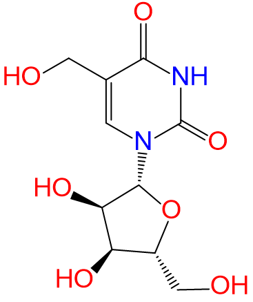 1834048311289040896-TheStructureof5-hydroxymethyluridine.png