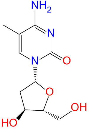 1836608427884400640-TheStructureof5-methyl-2'-deoxycytidine.png