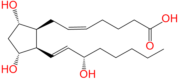 1846449859700838400-TheStructureof8-iso9α,11α,15S-trihydroxy-prosta-5Z,13E-dien-1-oicAcid.png