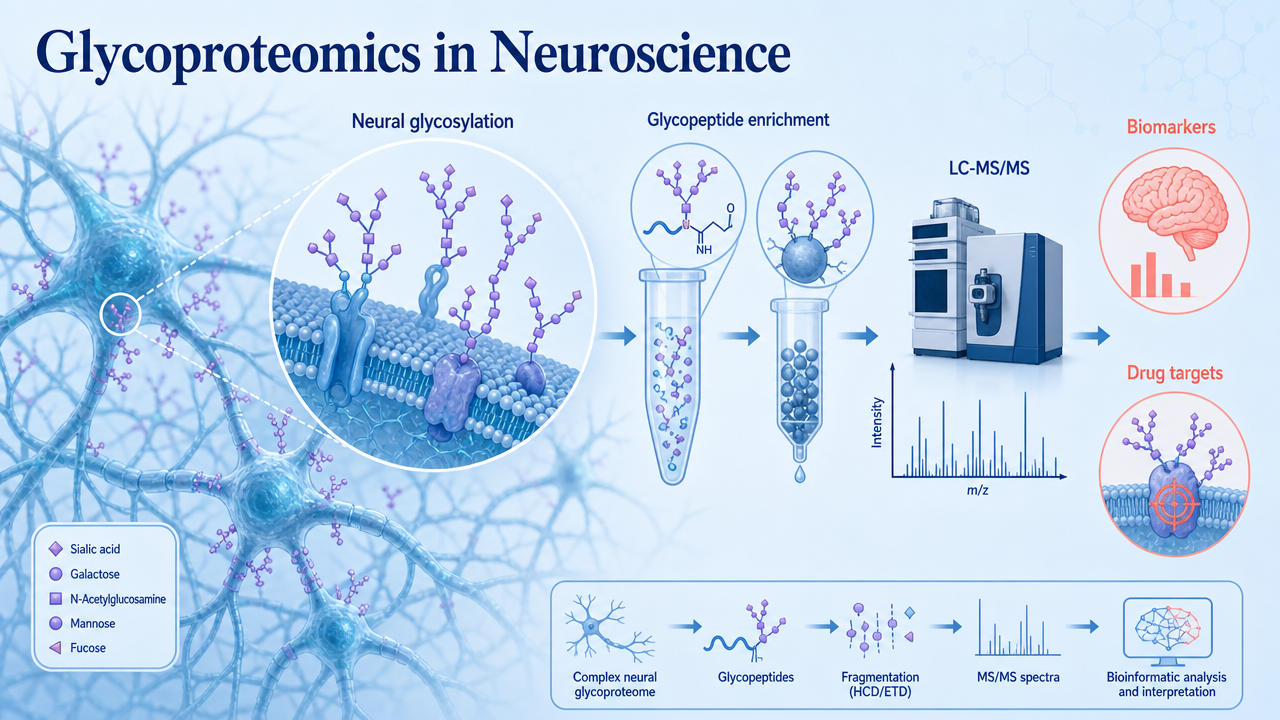 Cover image for glycoproteomics in neuroscience