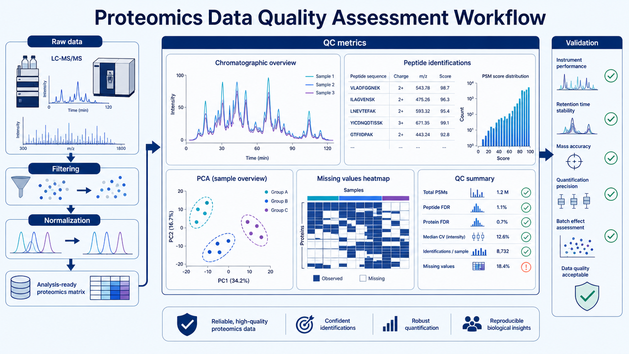 Cover image for proteomics data quality assessment workflow