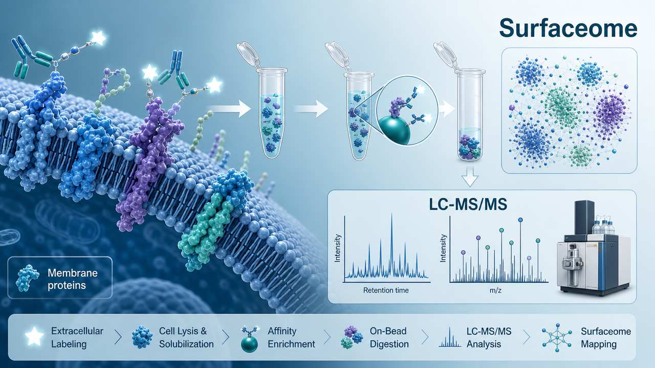Cover image for cell surface proteomics analysis