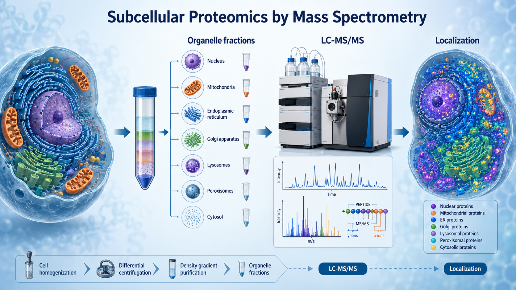 Cover image for mass spectrometry in subcellular proteomics