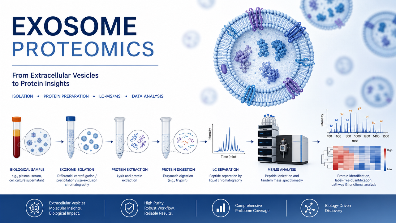 Exosome proteomics LC-MS/MS workflow cover