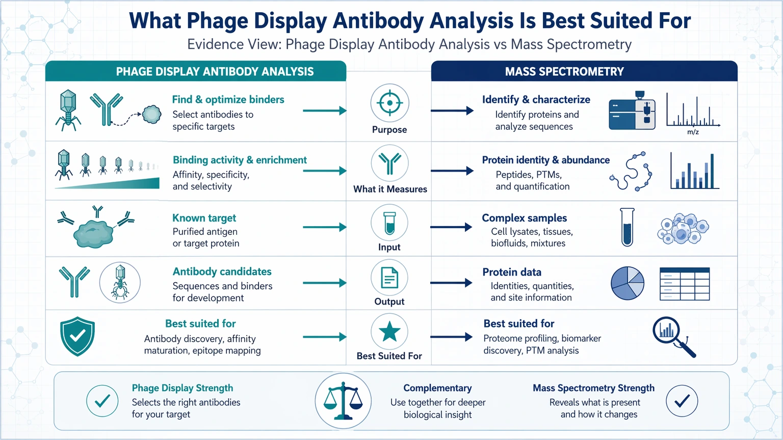 phage display antibody analysis vs mass spectrometry What Phage Display Antibody Analysis Is Best Suited For visual guide