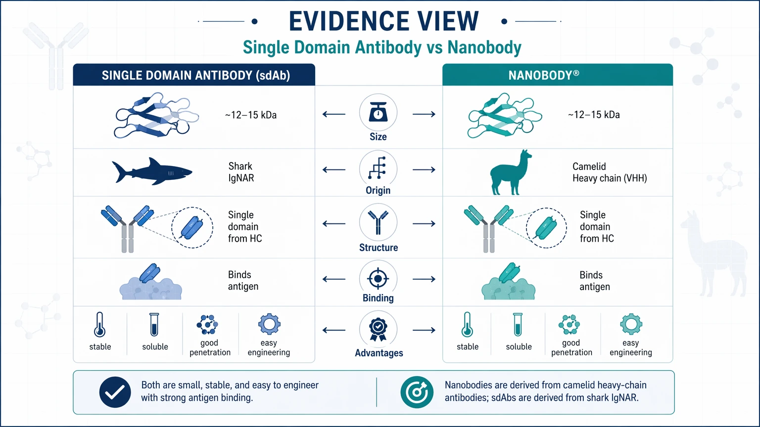 single domain antibody vs nanobody Quick Answer visual guide