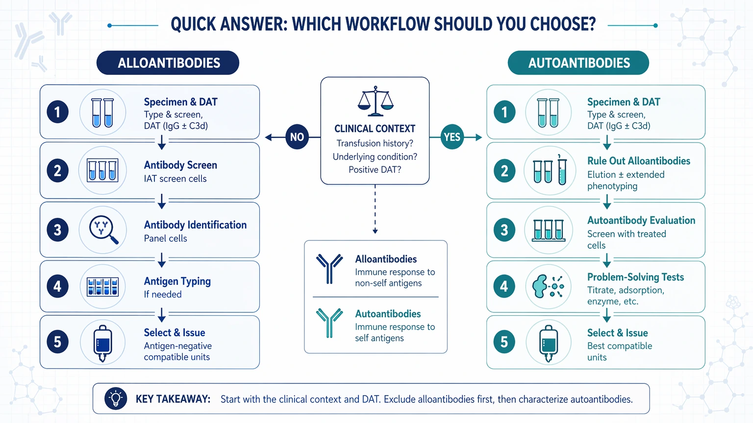 alloantibodies vs autoantibodies Quick Answer: Which Workflow Should You Choose? visual guide