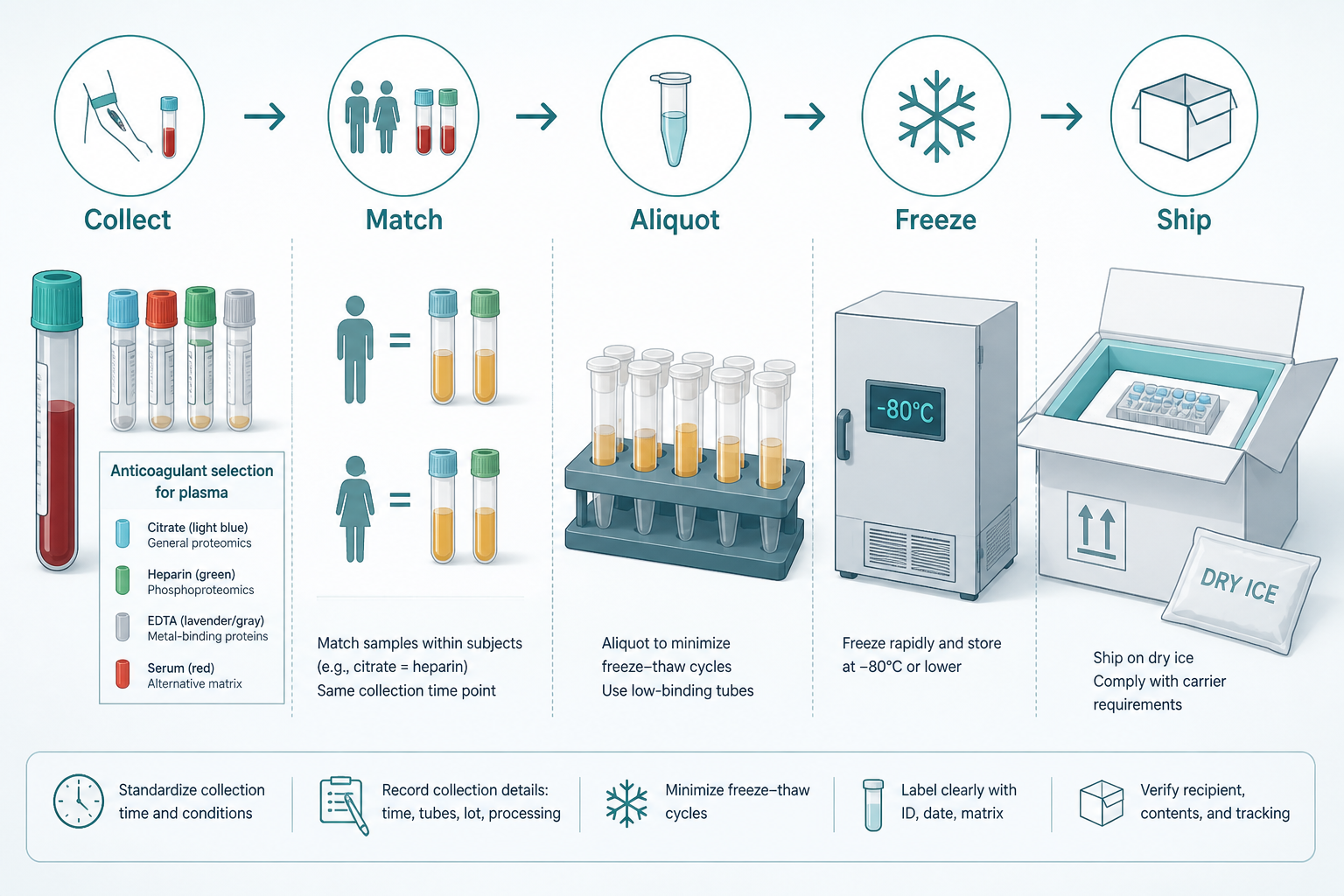Pre-shipment checklist for serum plasma and CSF proteomics sample preparation Pre-shipment checklist for serum plasma and CSF proteomics sample preparation