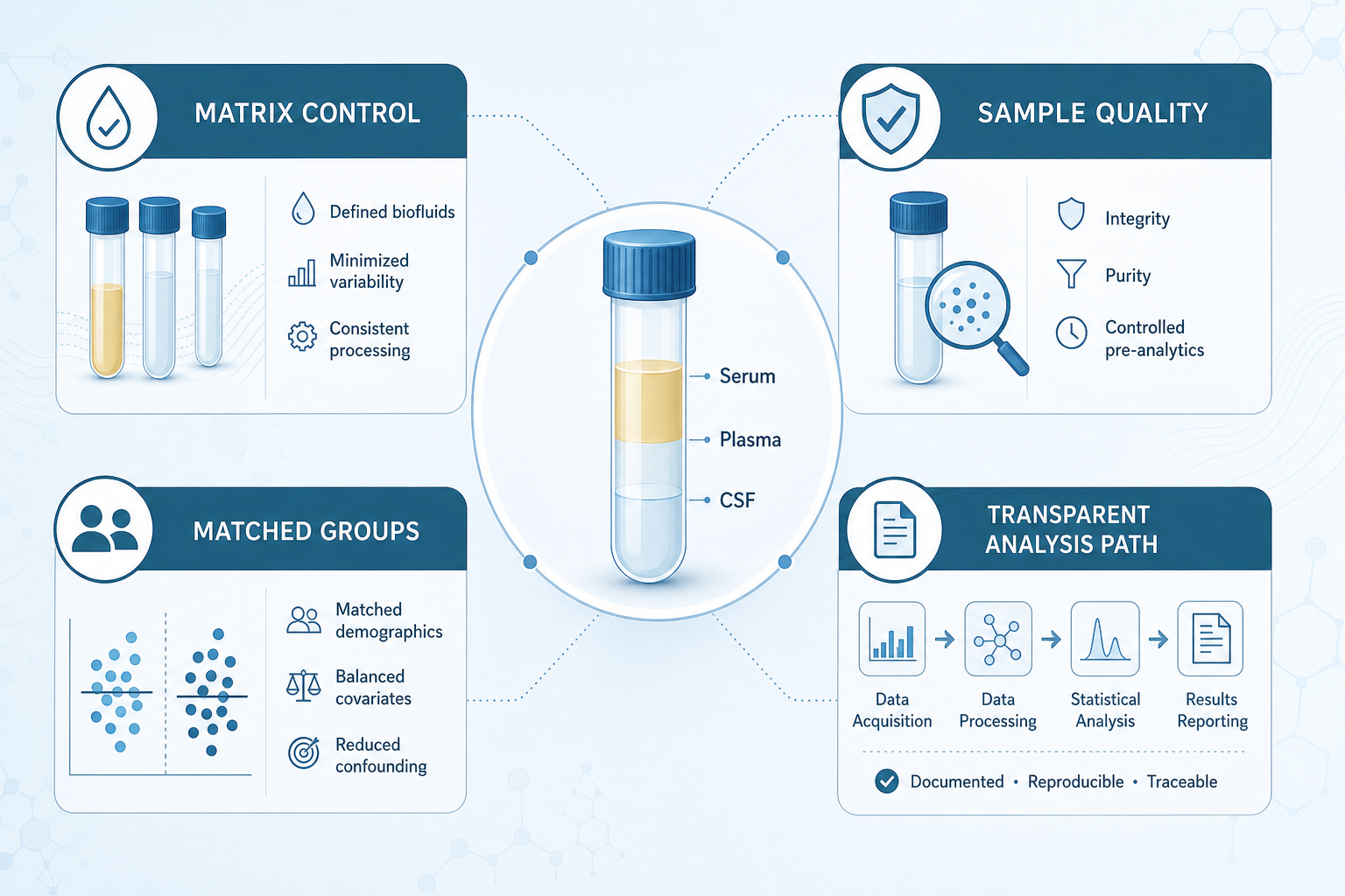 What supports reliable serum plasma CSF proteomics data