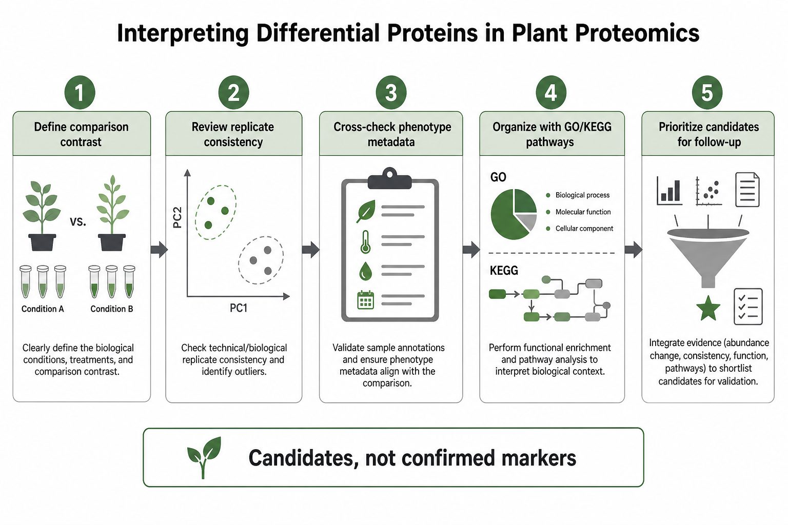 Interpretation workflow for differential proteins in plant proteomics studies Interpretation workflow for differential proteins in plant proteomics studies
