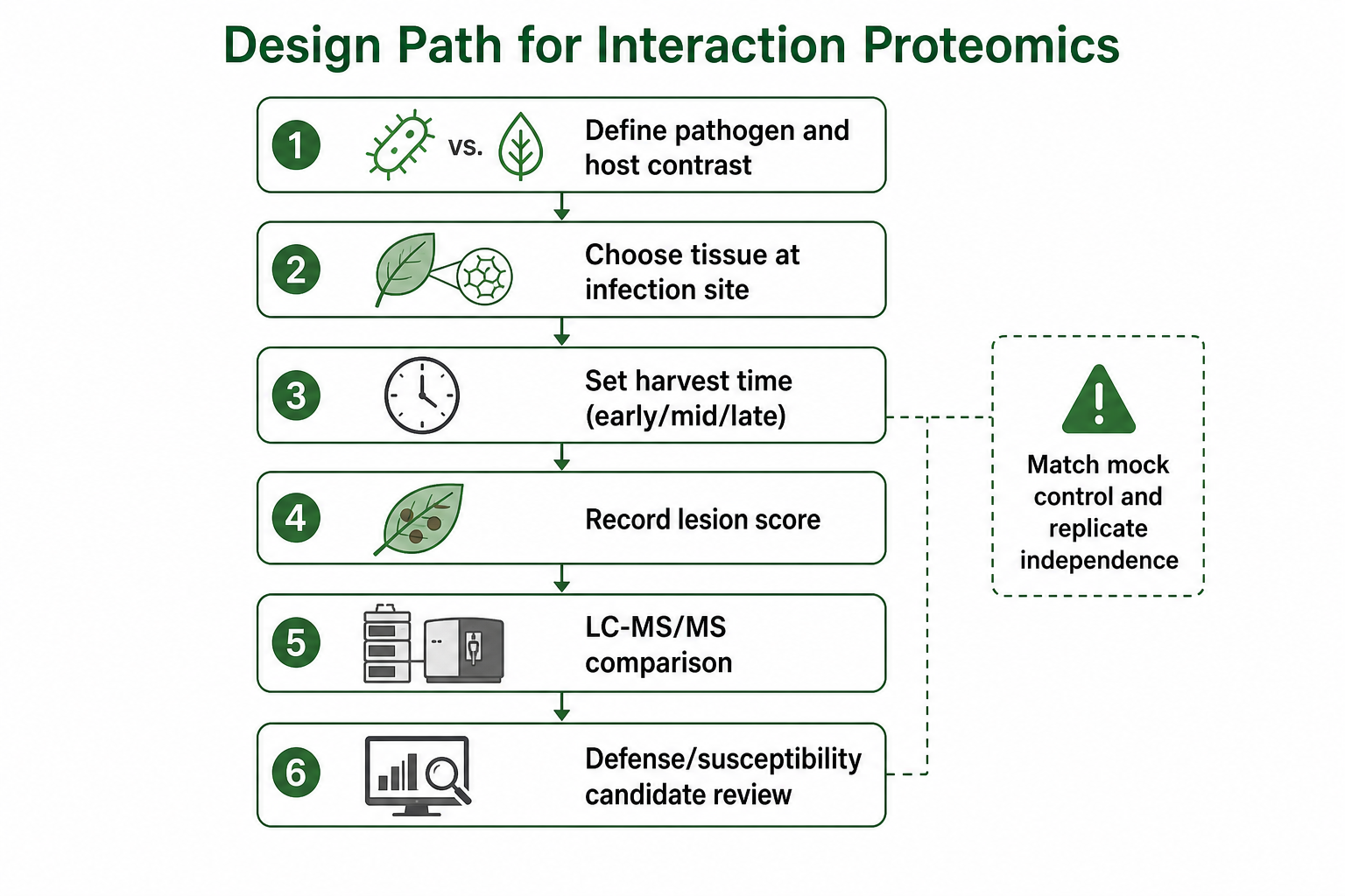 Decision path for plant pathogen interaction proteomics study design Decision path for plant pathogen interaction proteomics study design