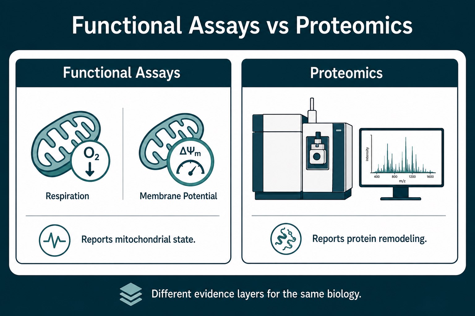 What functional assays answer versus what proteomics answers What functional assays answer versus what proteomics answers