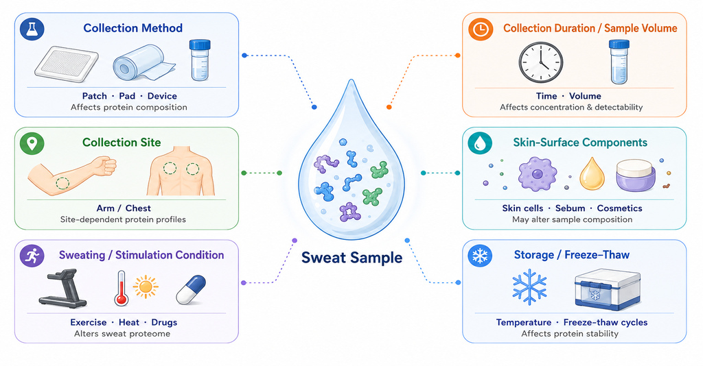 2103036457364590592-Figure1.FactorsAffectingSweatProteomics..png