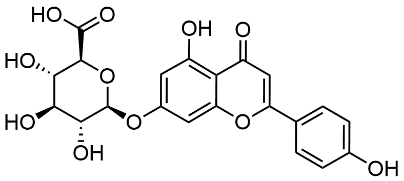 1817793922631061504-TheStructureofApigenin-7-glucuronide.png