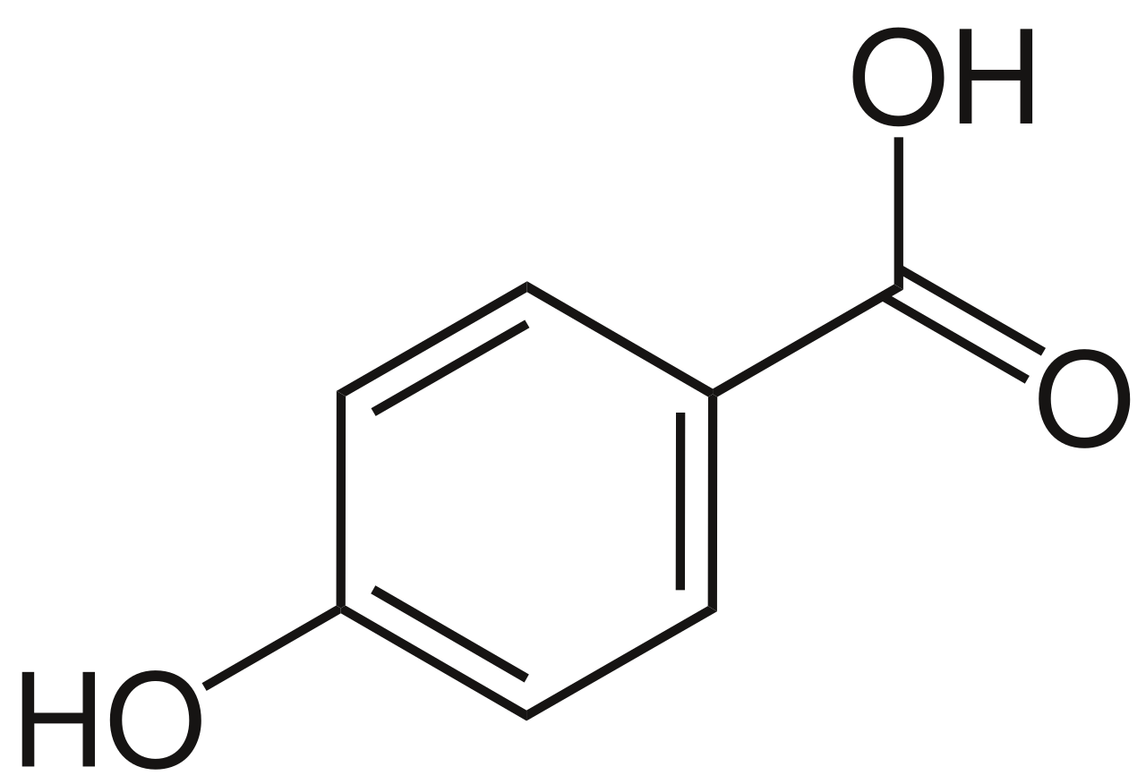 1821468022712946688-MolecularStructureof4-HydroxybenzoicAcid.png