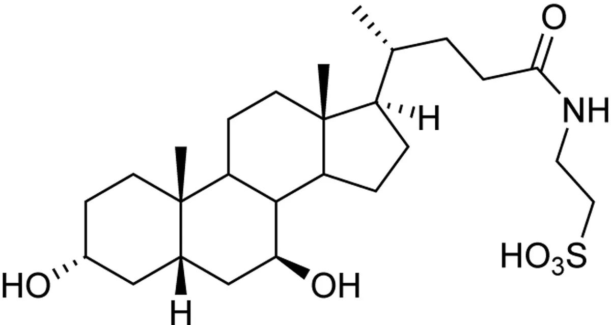 1823297894330519552-MolecularStructureofTauroursodeoxycholicAcid.webp