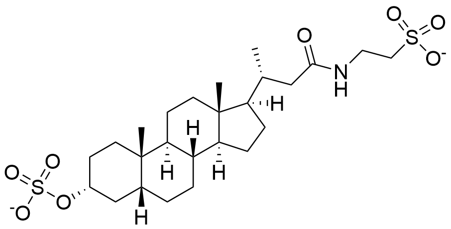 1823531013503569920-MolecularStructureofTaurolithocholicAcid-3-Sulfate.png