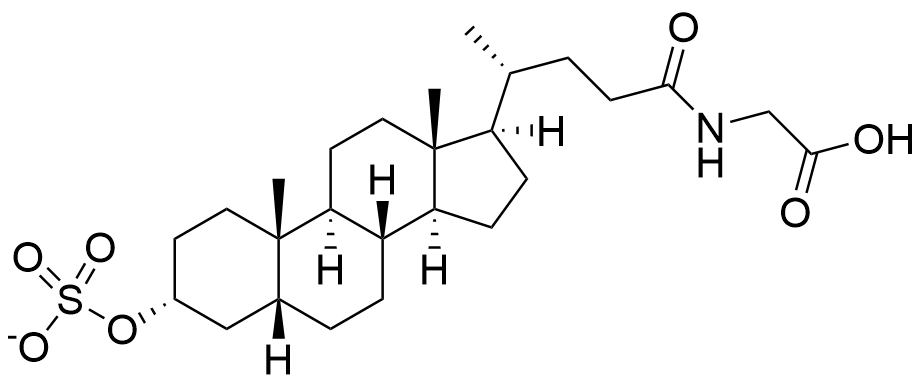 1824371515606028288-MolecularStructureofGlycolithocholicAcid-3-Sulfate.png