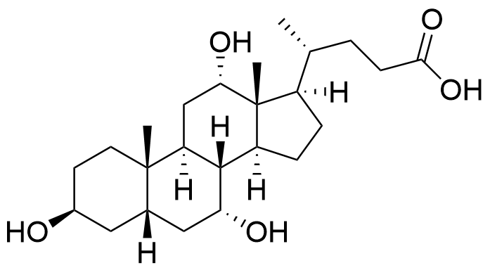 1825774769367797760-MolecularStructureof3β-CholicAcid.png