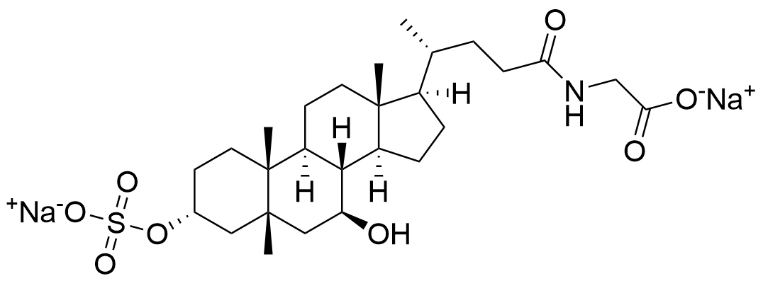 1825801560769810432-MolecularStructureofGlycoursodeoxycholicAcid3SulfateSodium.png