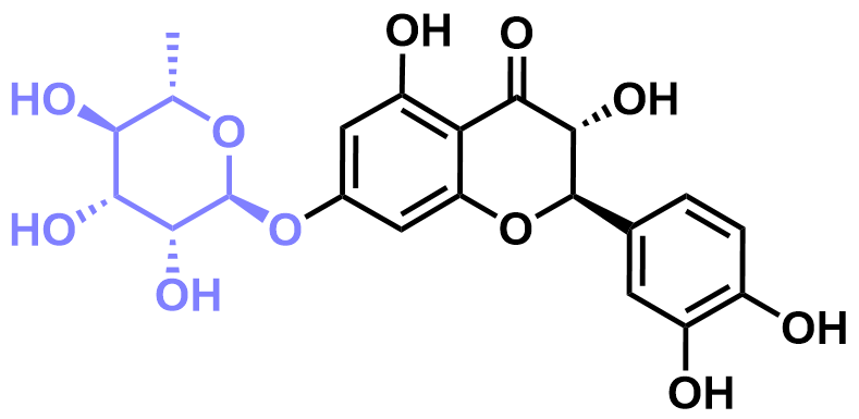 1825727656340606976-TheStructureofTaxifolin-7-O-Rhamnoside.png