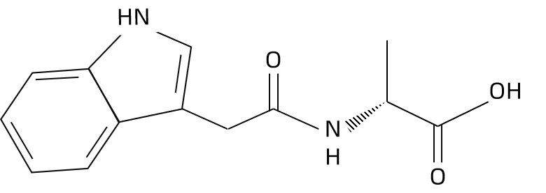 1825730768056995840-TheStructureofN-3-Indolylacetyl-L-alanine.png