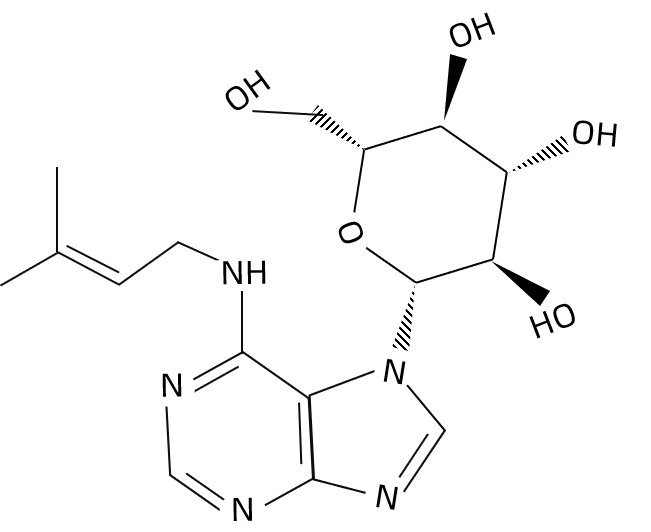 1826191133966454784-TheStructureofN6-Isopentenyl-adenine-7-glucoside.png