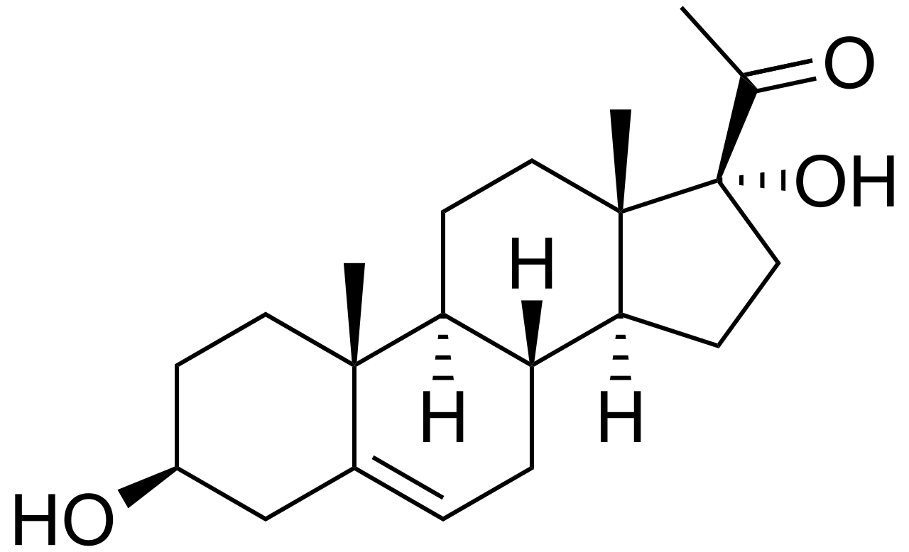 1826555806423306240-MolecularStructureof17-α-Hydroxypregnenolone.png