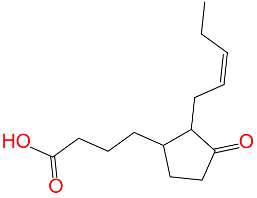 1828364612492972032-TheStructureof3-oxo-2-2-Z-PentenylCyclopentane-1-butyricAcid.png