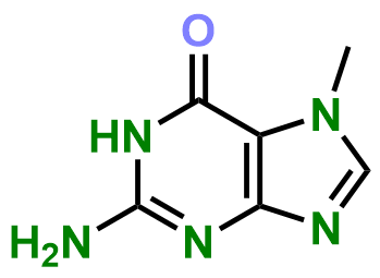 1829393179083395072-TheStructureof2-Amino-7-Methyl-1,7-Dihydro-6H-Purin-6-One.png