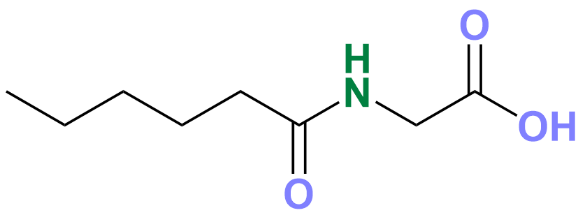 1830452119380545536-TheStructureofHexanoylGlycine.png