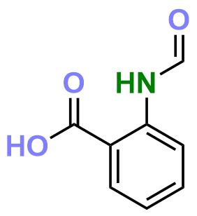 1830452313425825792-TheStructureof2-FormylaminoBenzoicAcid.png