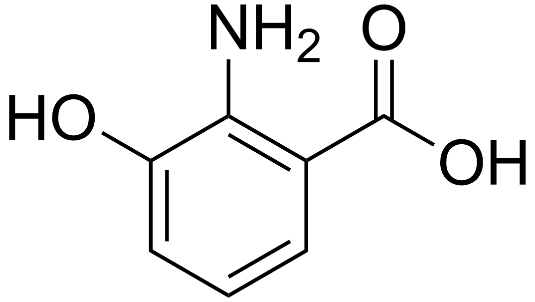 1831262979896233984-TheStructureof3-HydroxyanthranilicAcid.png